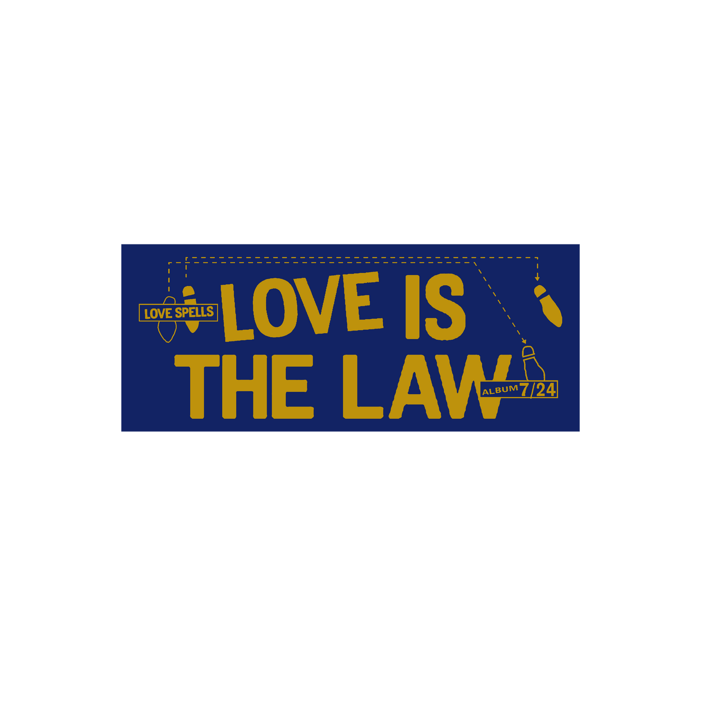 Love Is The Law Sticker