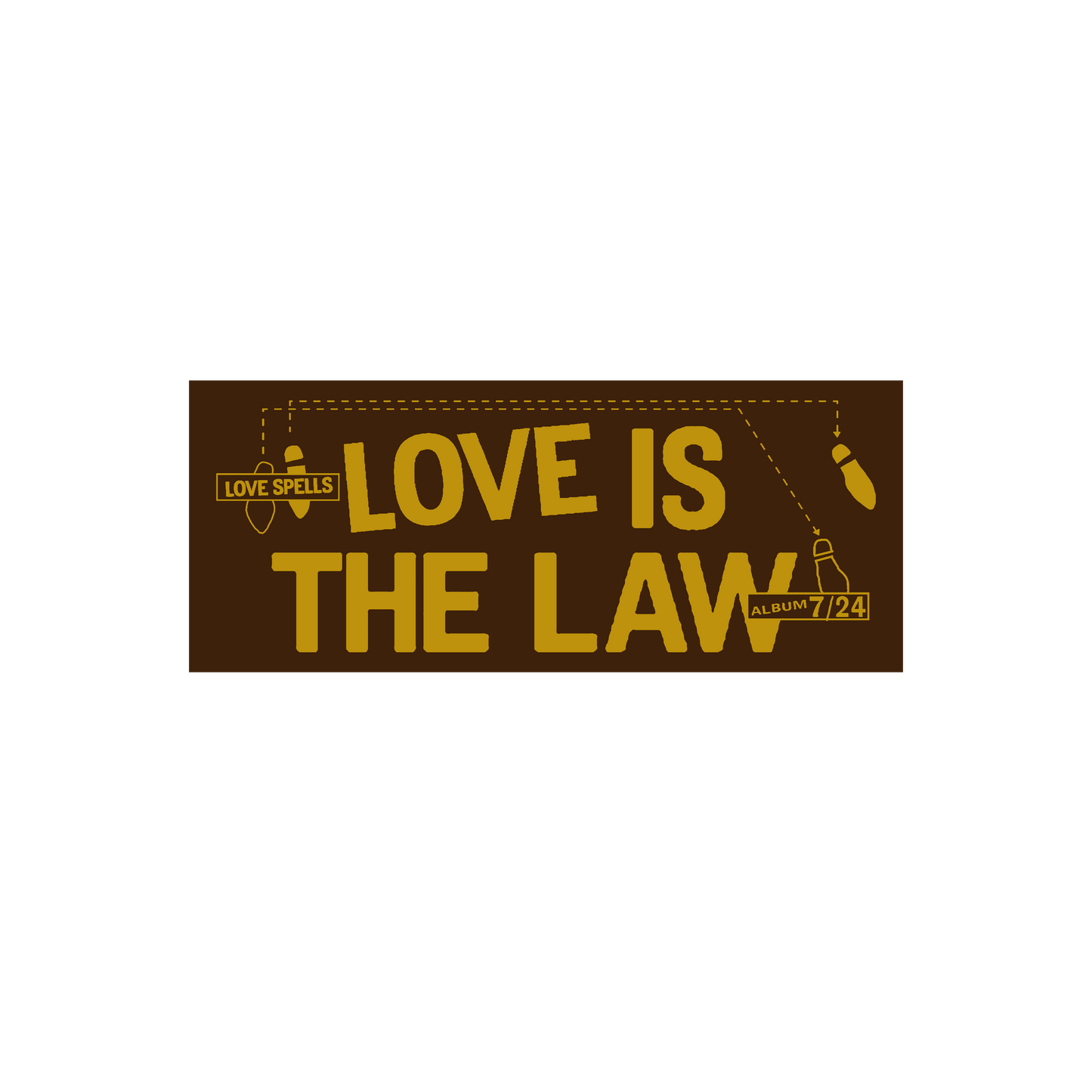 Love Is The Law Sticker