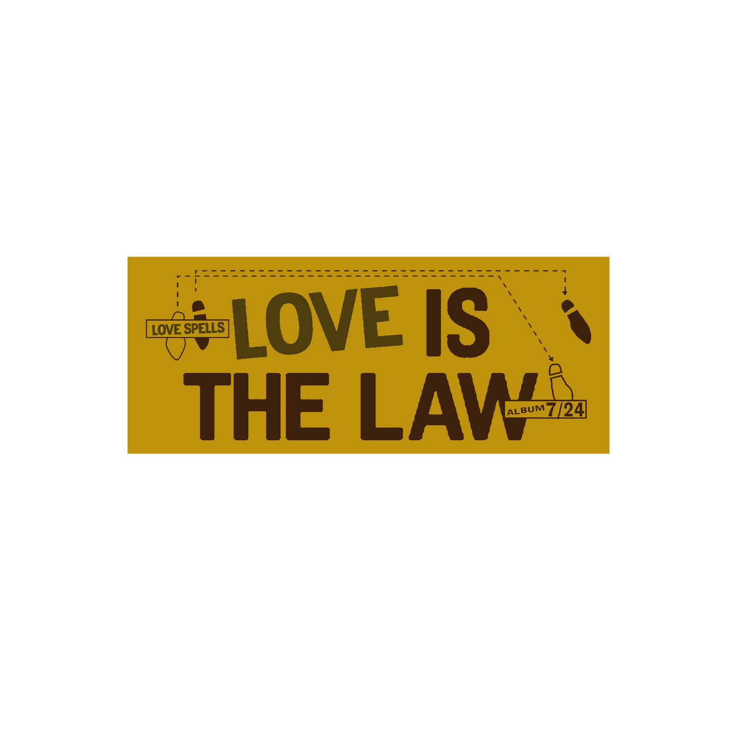 Love Is The Law Sticker